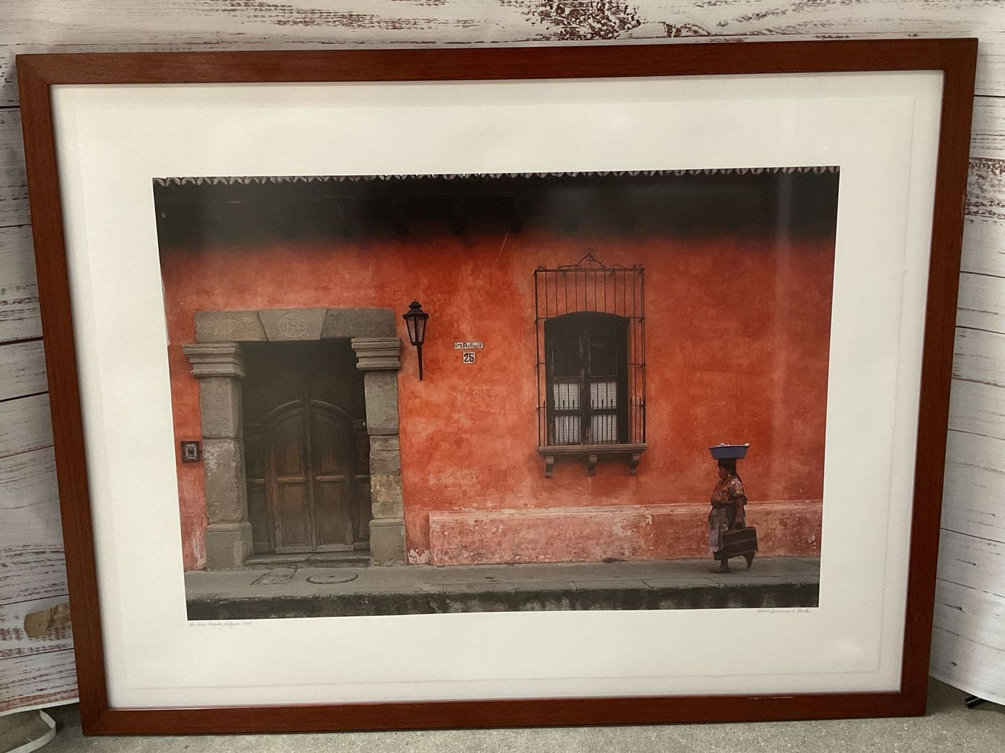 La Casa Rosada, Antigua by Lawrence S Beck Signed Framed Photograph Print
