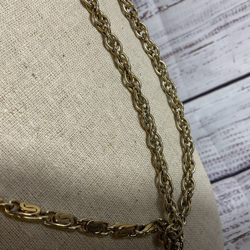 VTG. CORO Two Strand Chain Necklace- 30"