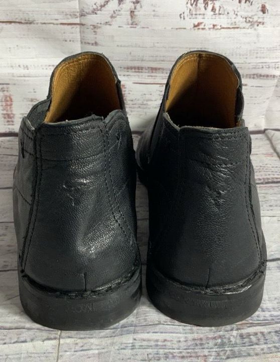 Trask Leather Allison Ankle Chelsea Boots Black 7.5