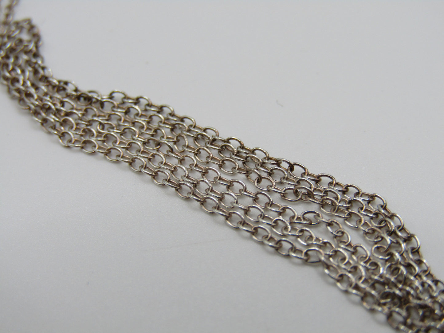 Delicate Sterling Silver Hematite Heart Pendant Necklace
