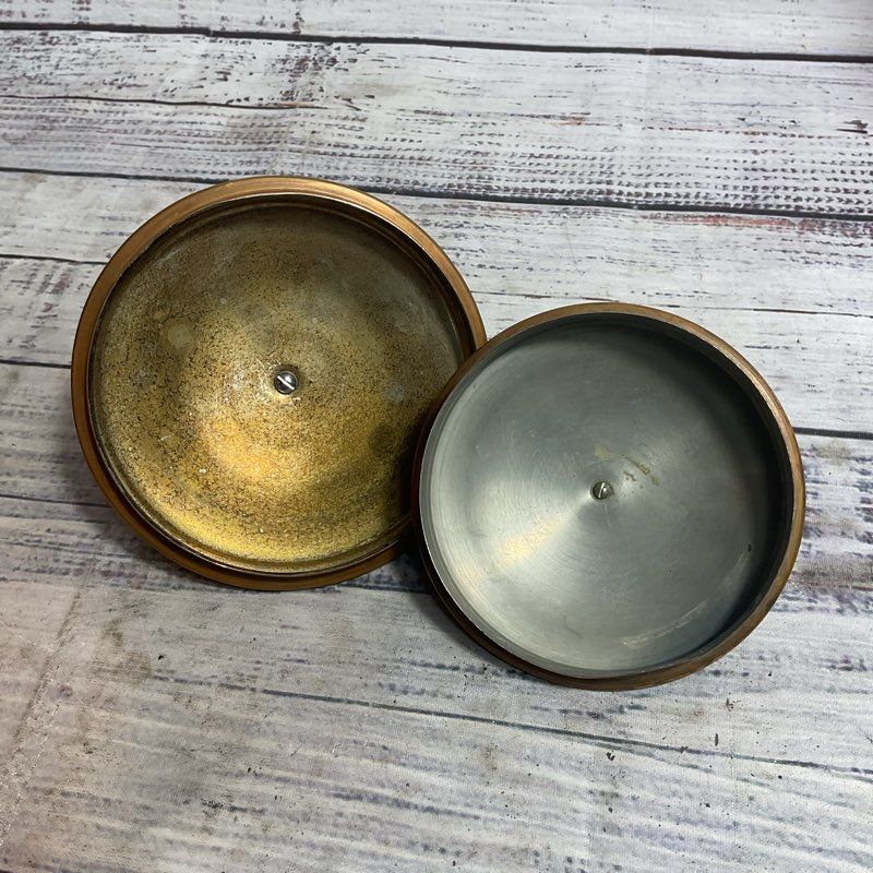 Tagus Set Of 2 Vintage Copper Wood Handle Turkish Coffee Pots