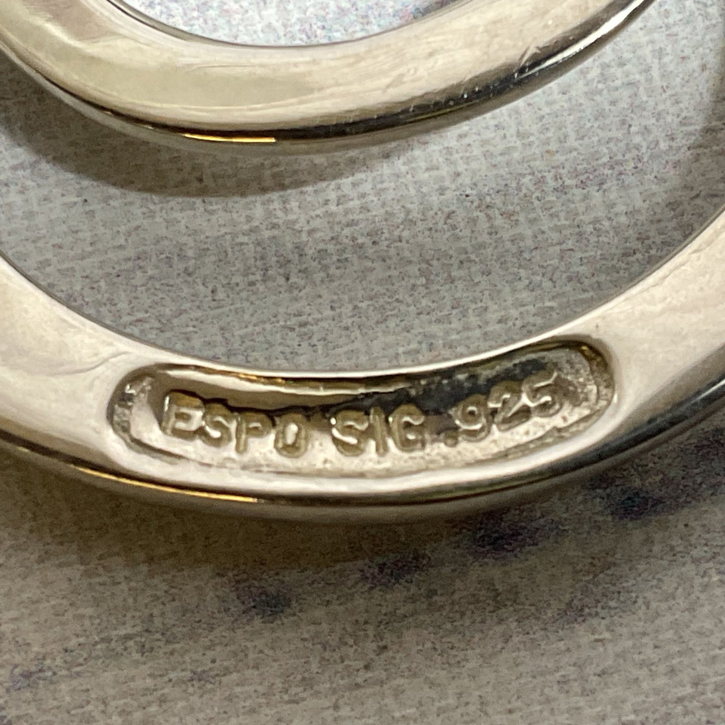 JOSEPH ESPOSITO (ESPO SIG) Sterling Multi Layer Teardrop 2.75" Pendant- 18.67g