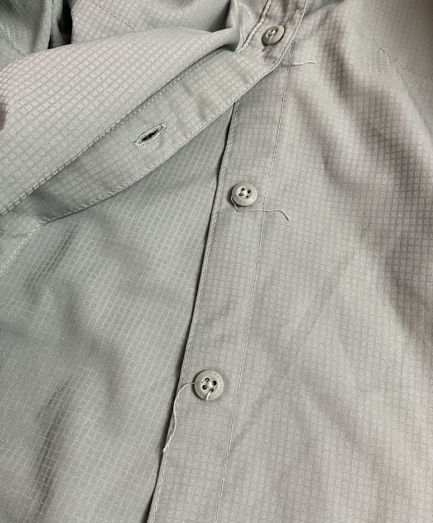 Columbia Green/Khaki Button Up Shirt Men's - Size Large