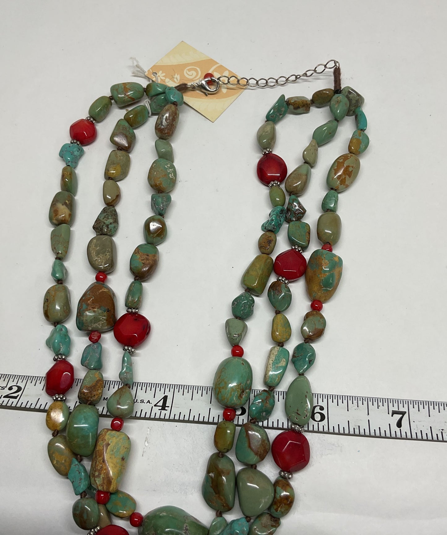 Multi Gemstone Beaded Strand Necklace