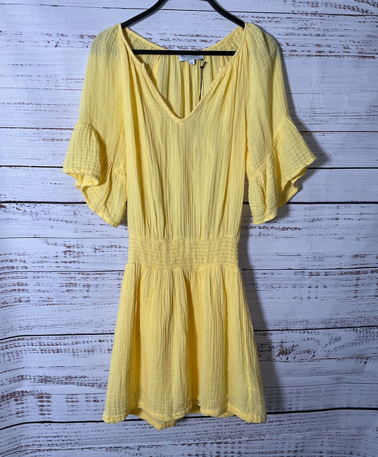 NWT Women's Michael Stars Yellow Gauze Mini Dress Size XS