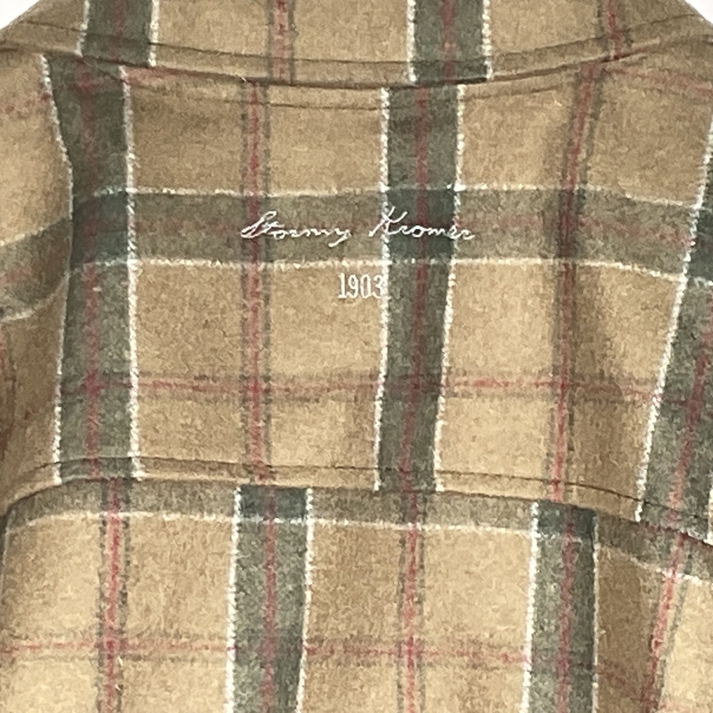 STORMY KROMER Men's Green Wool Blend Plaid Jacket-SZ M