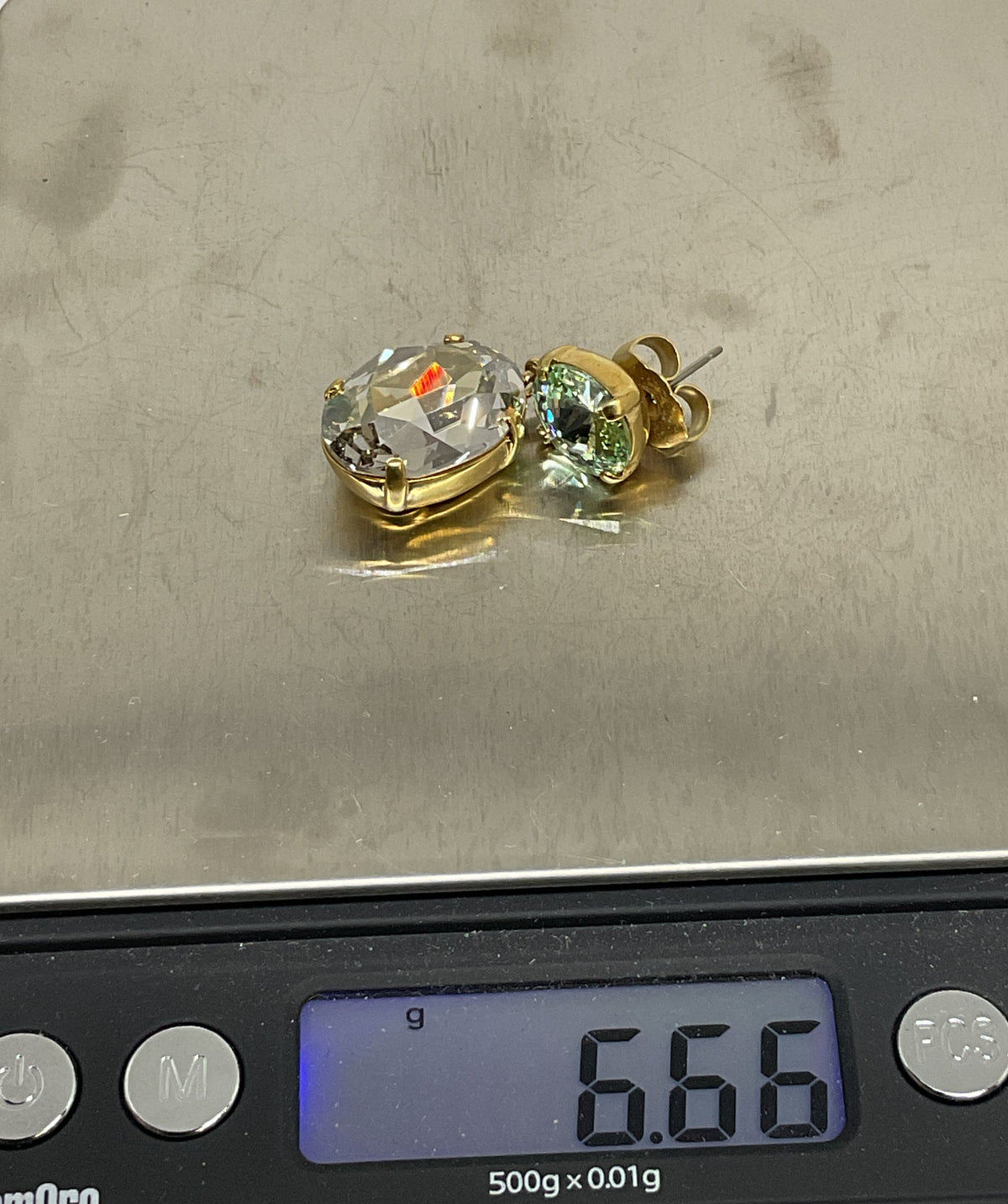 SINGLE Earring by Roxanne Assoulin Gold Tone with Crystals