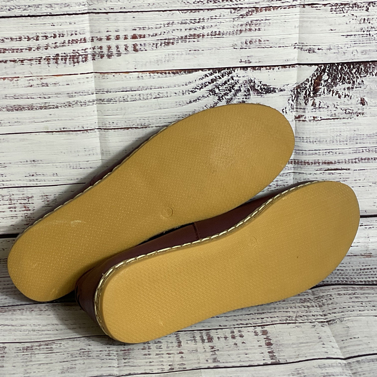 CHARIX Itelier Women's Bordeaux Leather Slip-On Flats- SZ 40.5/ 10.5 US