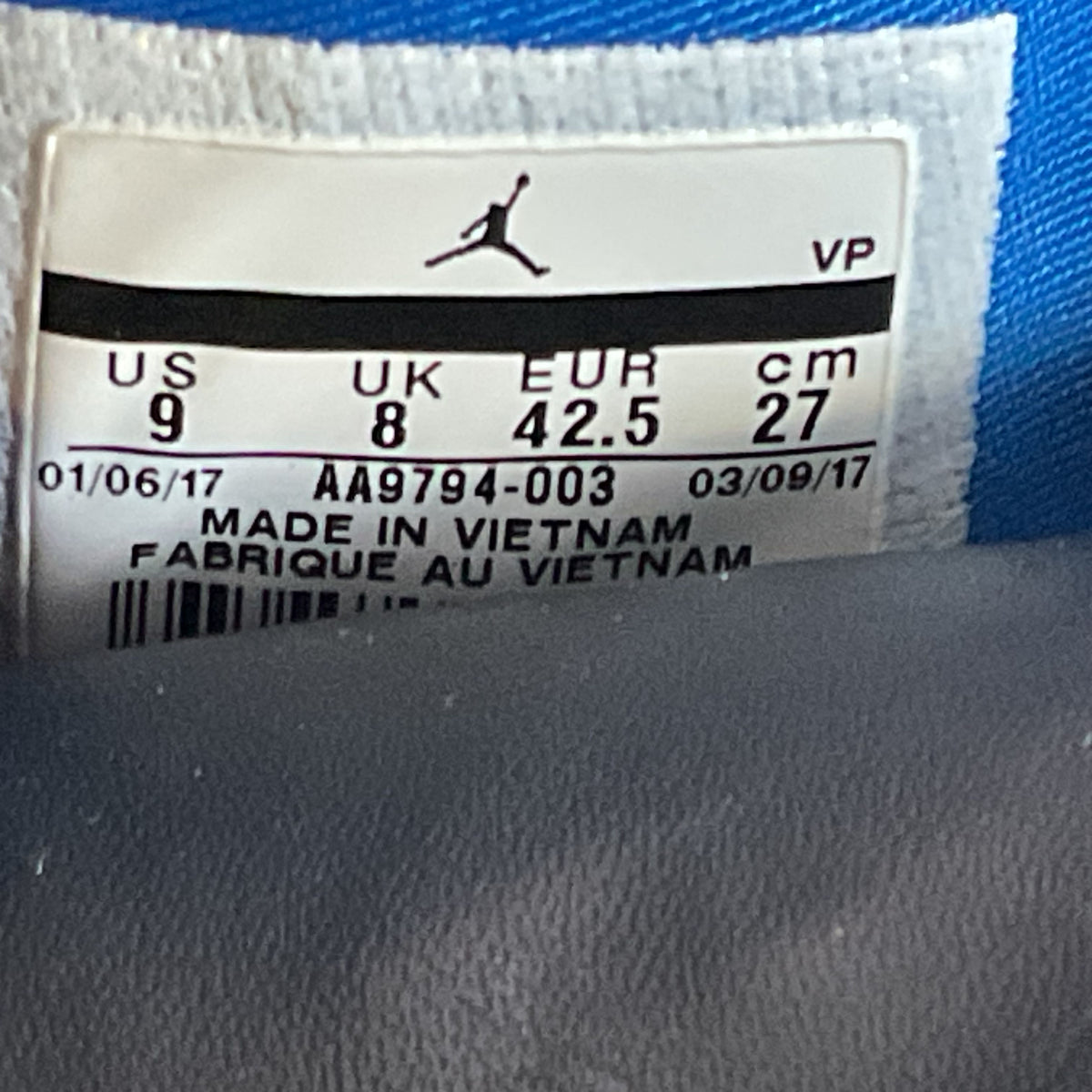 NIKE Air Jordan 31 PE "Why Not" Russel Westbrook AA9794-003- SZ 9