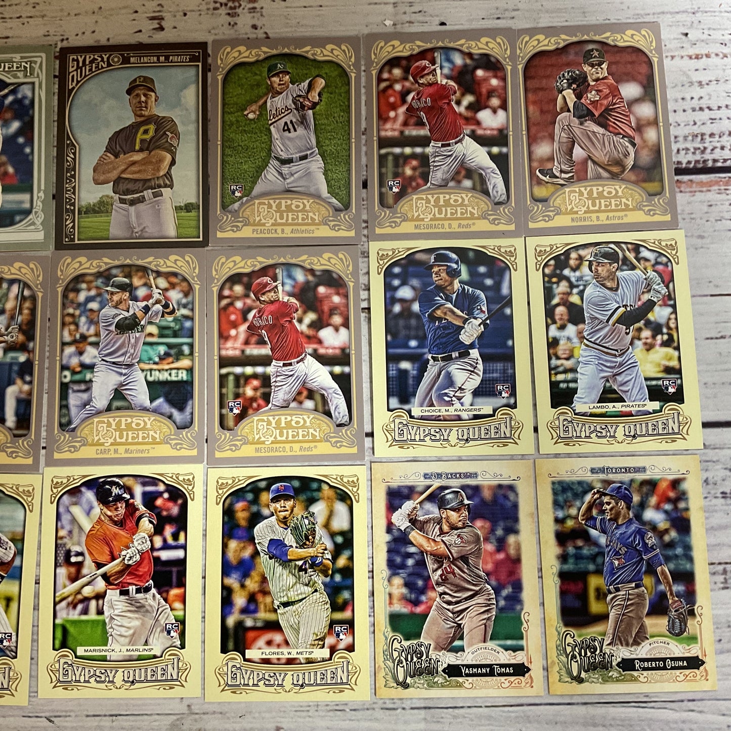 Set of 21 TOPPS Gypsy Queen Baseball Cards