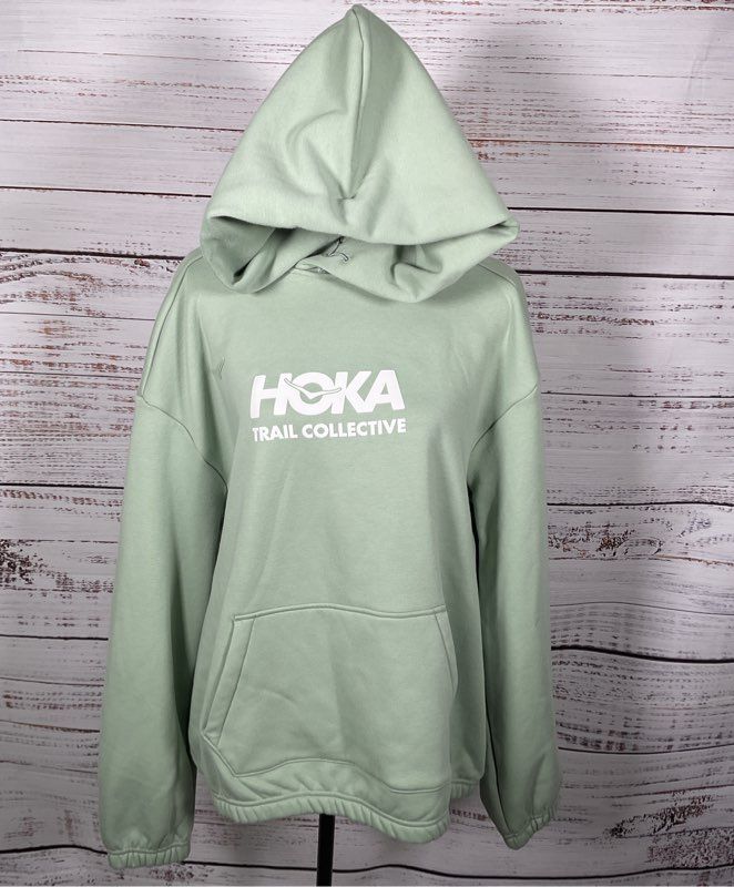 Hoka Green Pullover Hoodie - Men's Size Medium