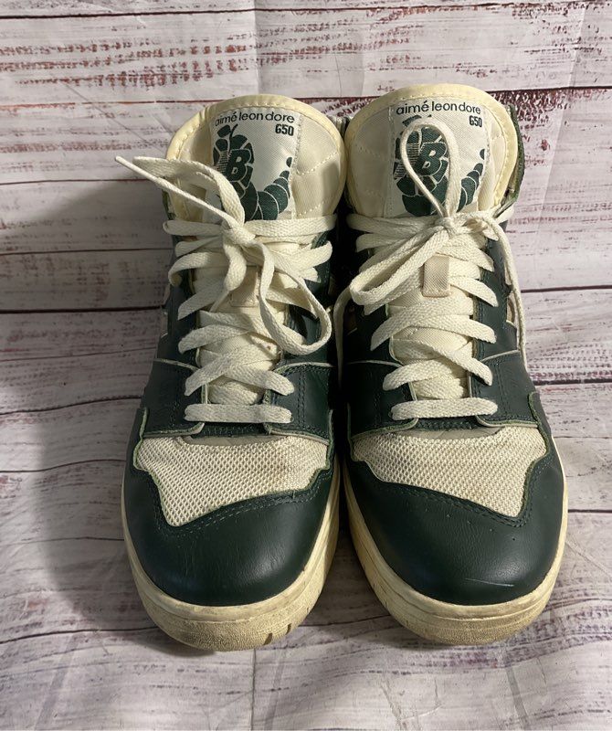 New Balance 650R x Aime Leon Dore ALD Botanical Green & Cream Size 12