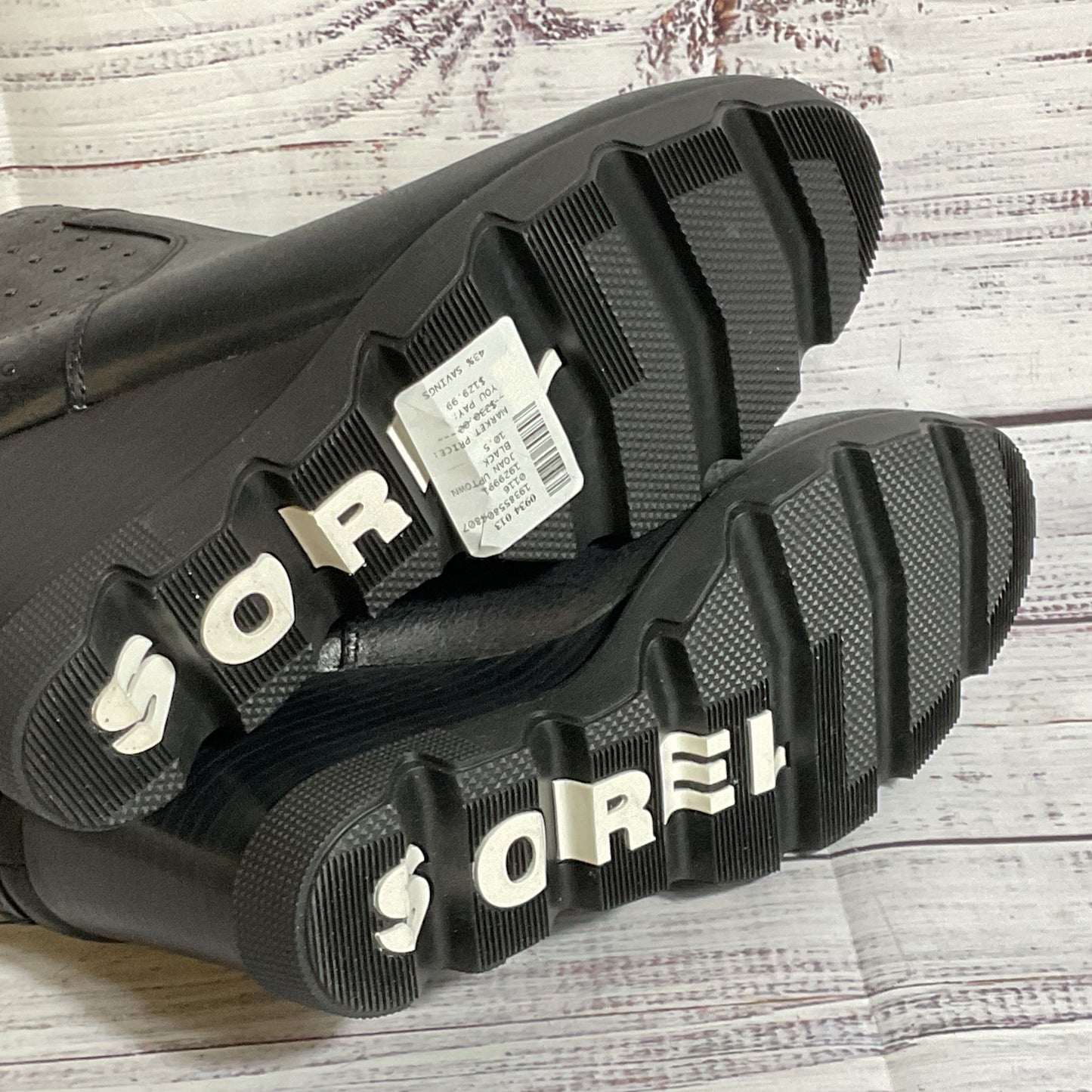 SOREL Joan Uptown Black Wedge Size Zip Women's Bootie Boots- SZ 10.5