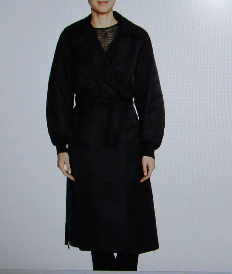 Women's Maje x Schott Goodwin Bomber-Style Trench Coat Size 36 US S Retail $800