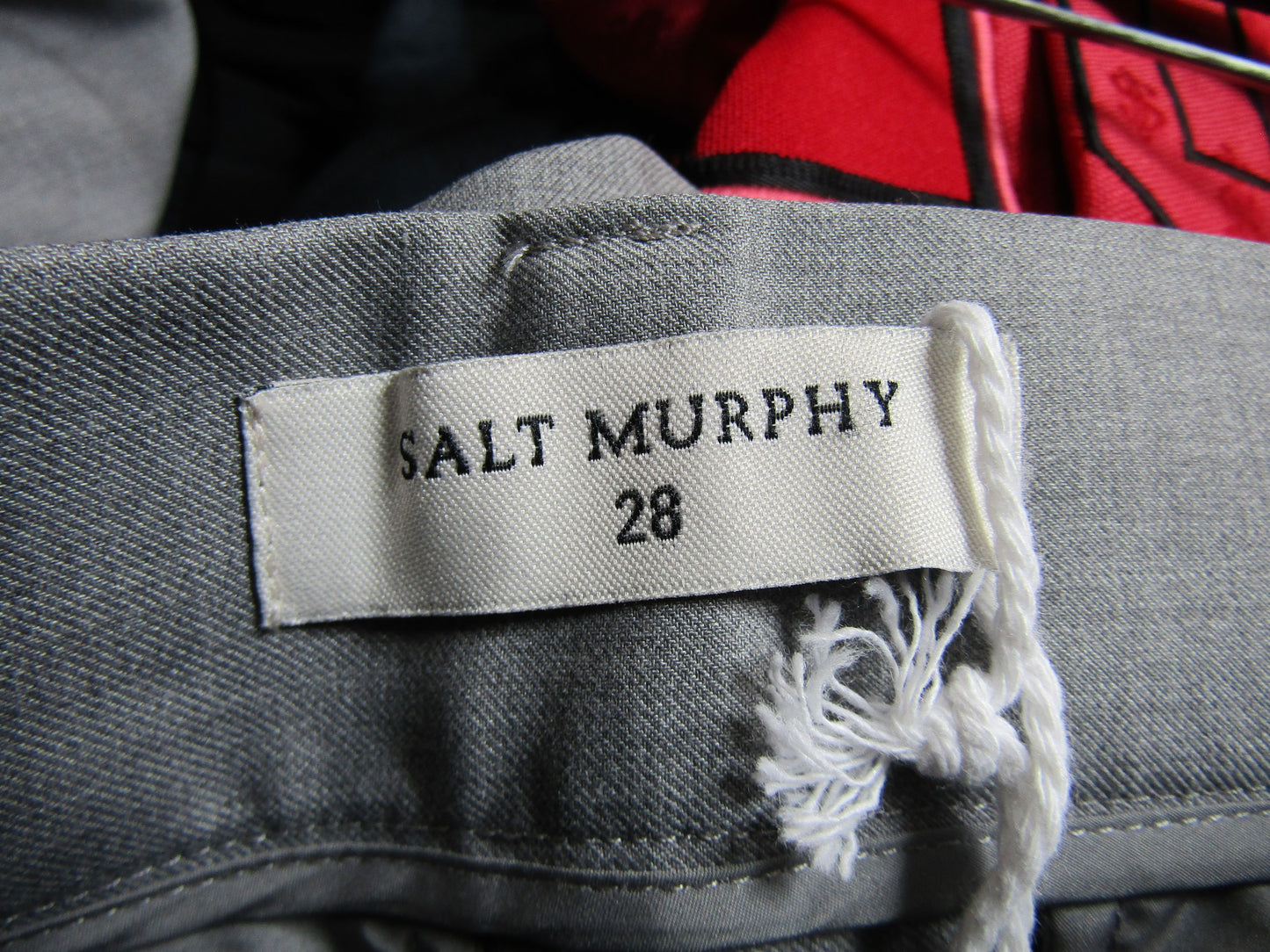 Salt Murphy Tyrian Men's Gray Wide Leg Dress Pants Trousers Size 28