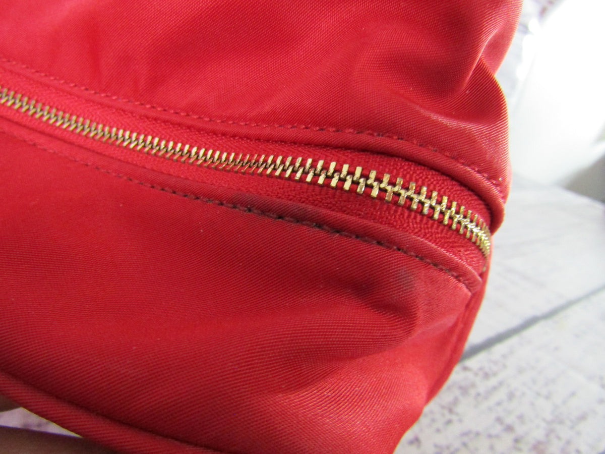 Kate Spade Red Nylon Toiletry Cosmetics Bag