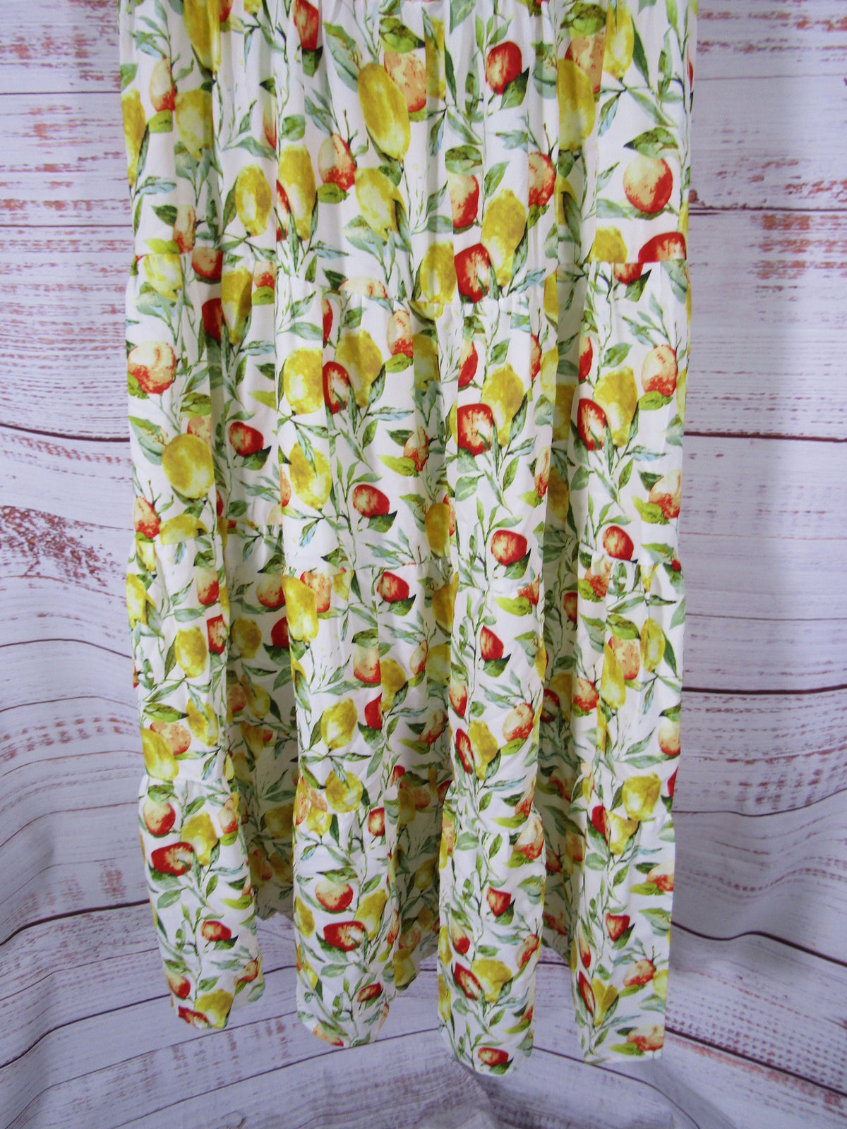 O.P.T. La Fortuna Women's Fruit Print Sleeveless Dress Size XL