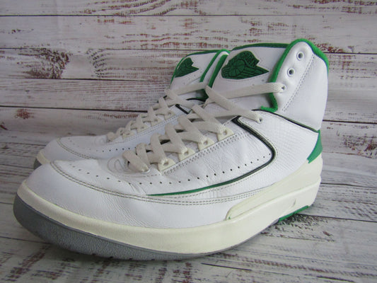 Nike Air Jordan 2 Retro Men's Lucky Green High Top Sneakers Size 11.5 DR8884-103
