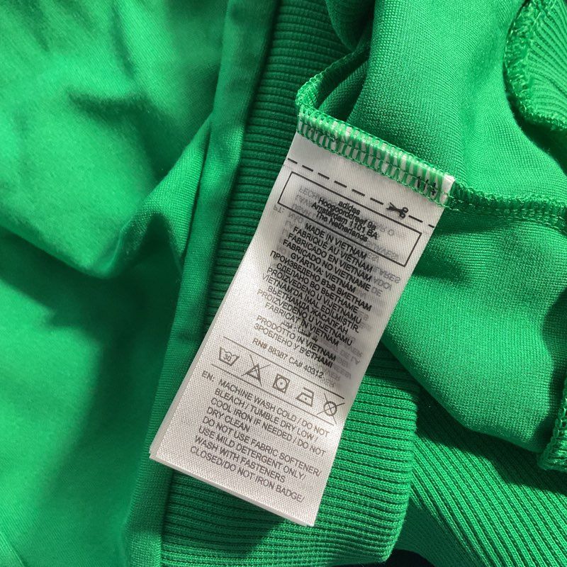 NWT Adidas Golf French Terry Green 3 Stripe 1/4 Zip Pullover Jacket - Size S