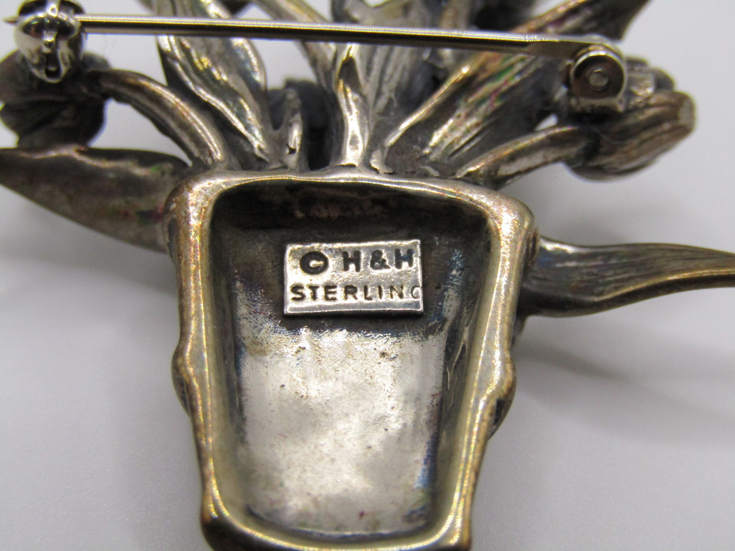 Hand & Hammer A Silver Garden Sterling Silver Floral Brooch Pin
