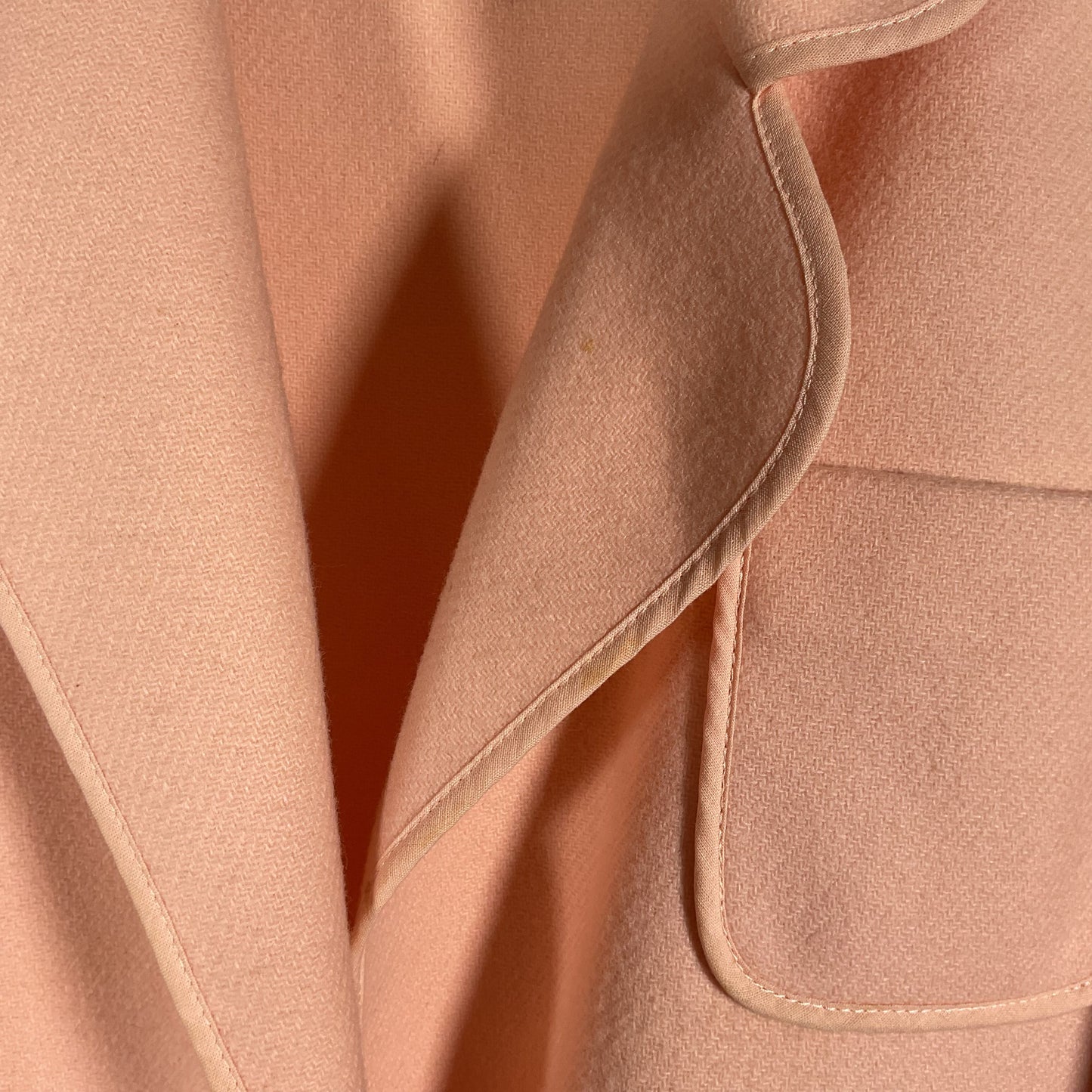 Weinberg Paris Pink Peach Color Wool blend 2 Button Blazer Jacket - Size 38