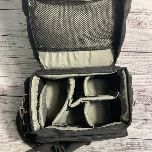 Canon 200DG Deluxe Black/Silver Gadget Bag Shoulder Strap Camera Bag - Size OS