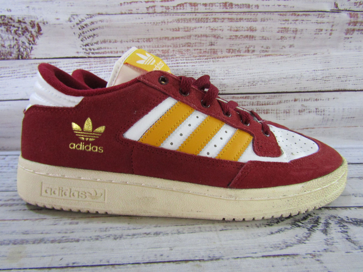Adidas Centennial 85 Low Men's Collegiate Burgundy Gold Sneakers Size 7 HQ7047