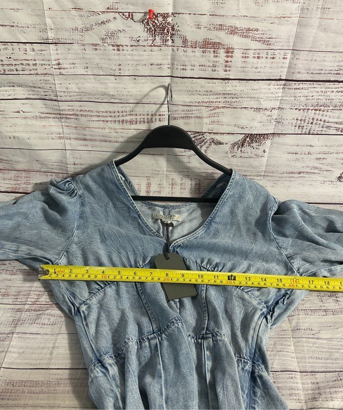 NWT ALLSAINTS Women's Nova Tencel Denim Dress Size 2