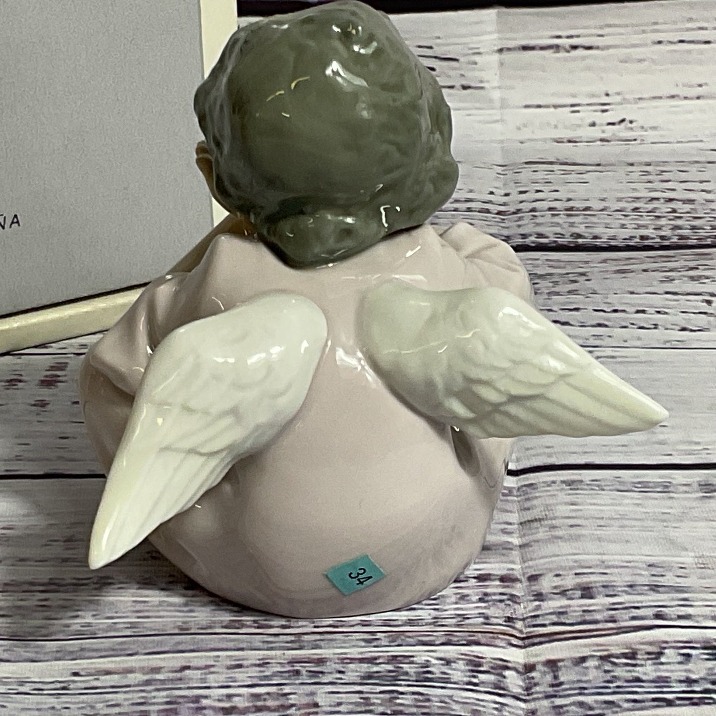 VTG. LLADRO #5723 Angelito Repicando/ Little Angel Chiming Porcelain Figurine