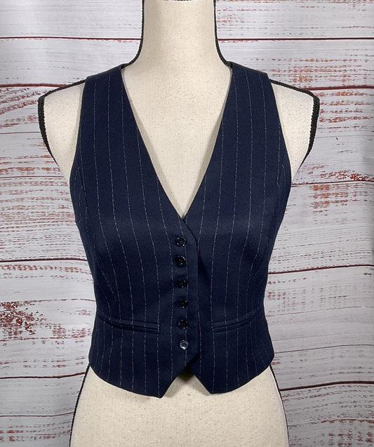 Favorite Daughter The Favorite Pinstripe Vest Navy XS