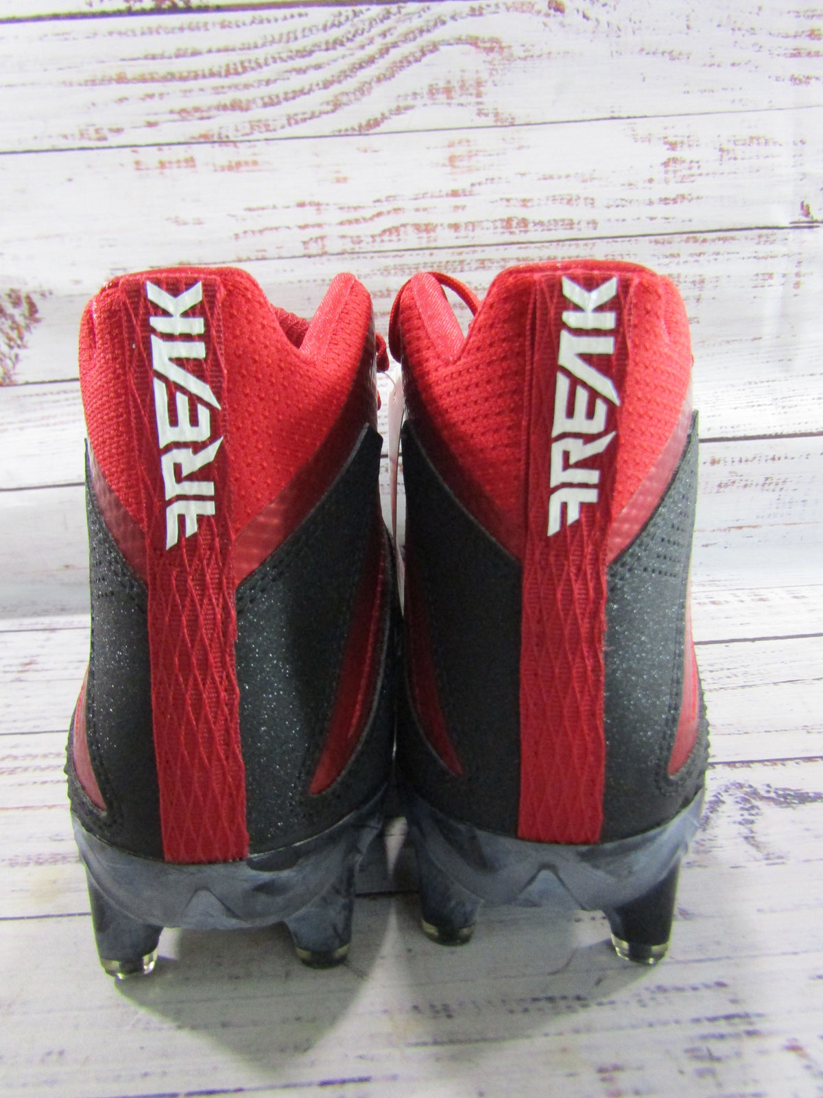 Adidas Freak x Carbon Men's Black & Red Mid Top Football Cleats Size 8