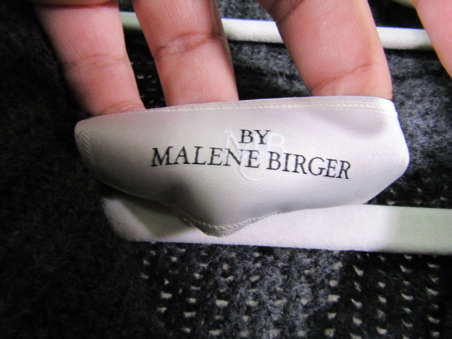 Malene Birger Women's Gray Wool Blend Short Sleeve Knit Cardigan Coat Size S