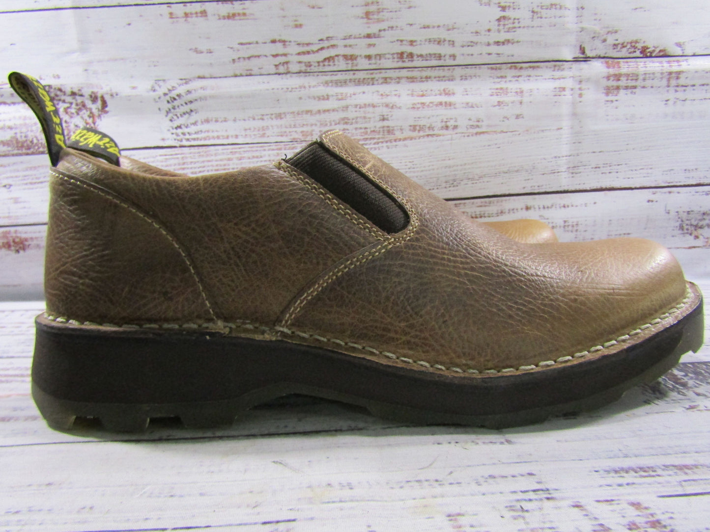 Dr. Martens Maclean Men's Tan Leather Slip-On Shoes Size 12