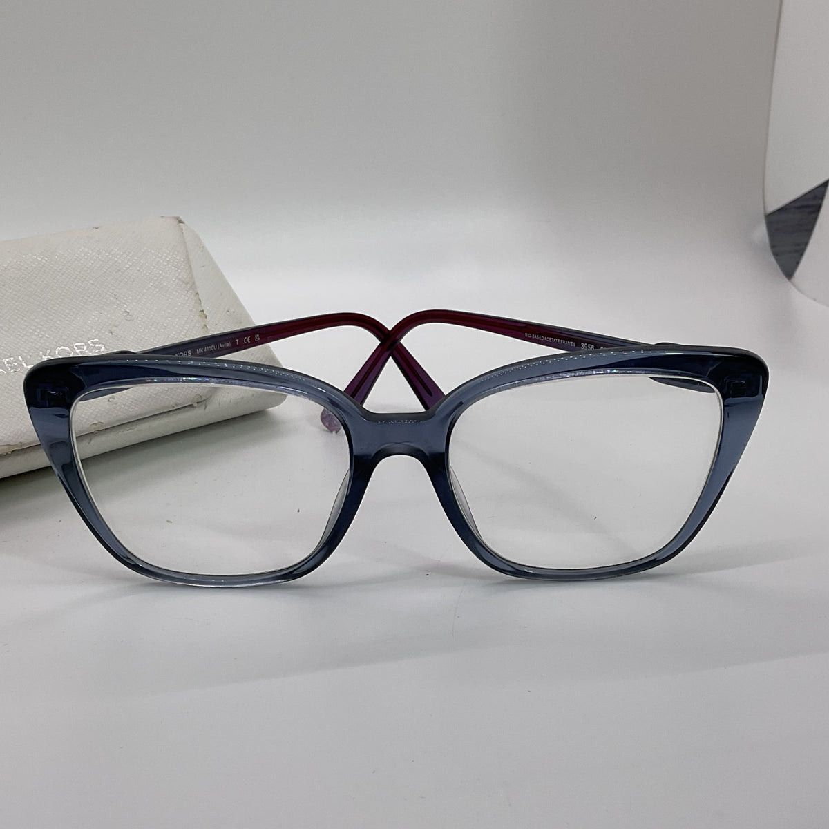 MICHAEL KORS MK4110U Avila Blue Rectangle Eyeglasses- 53[ ]17 140 (FRAMES ONLY)