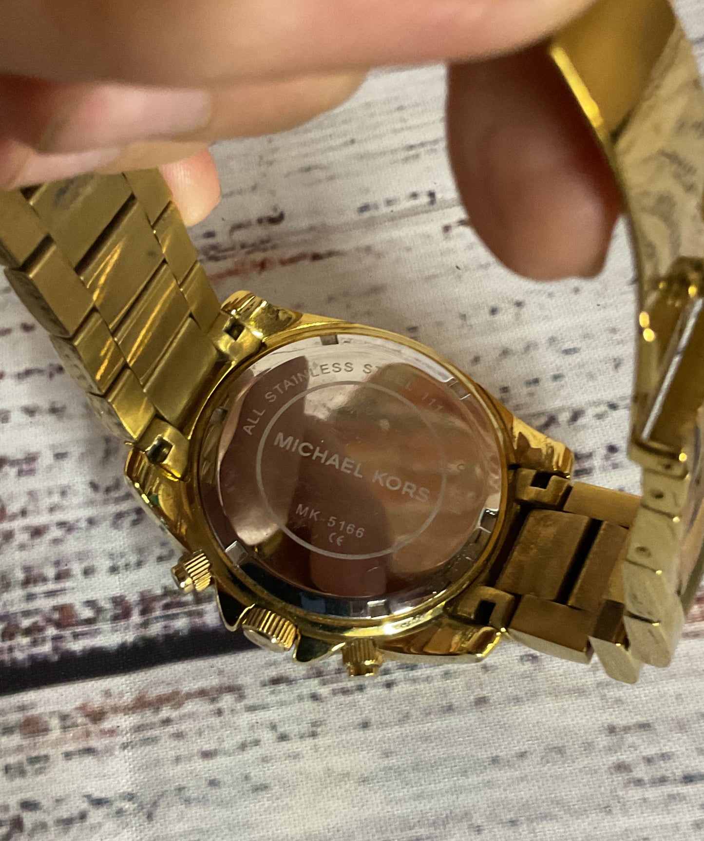MICHAEL KORS MK-5166 Gold Tone Watch