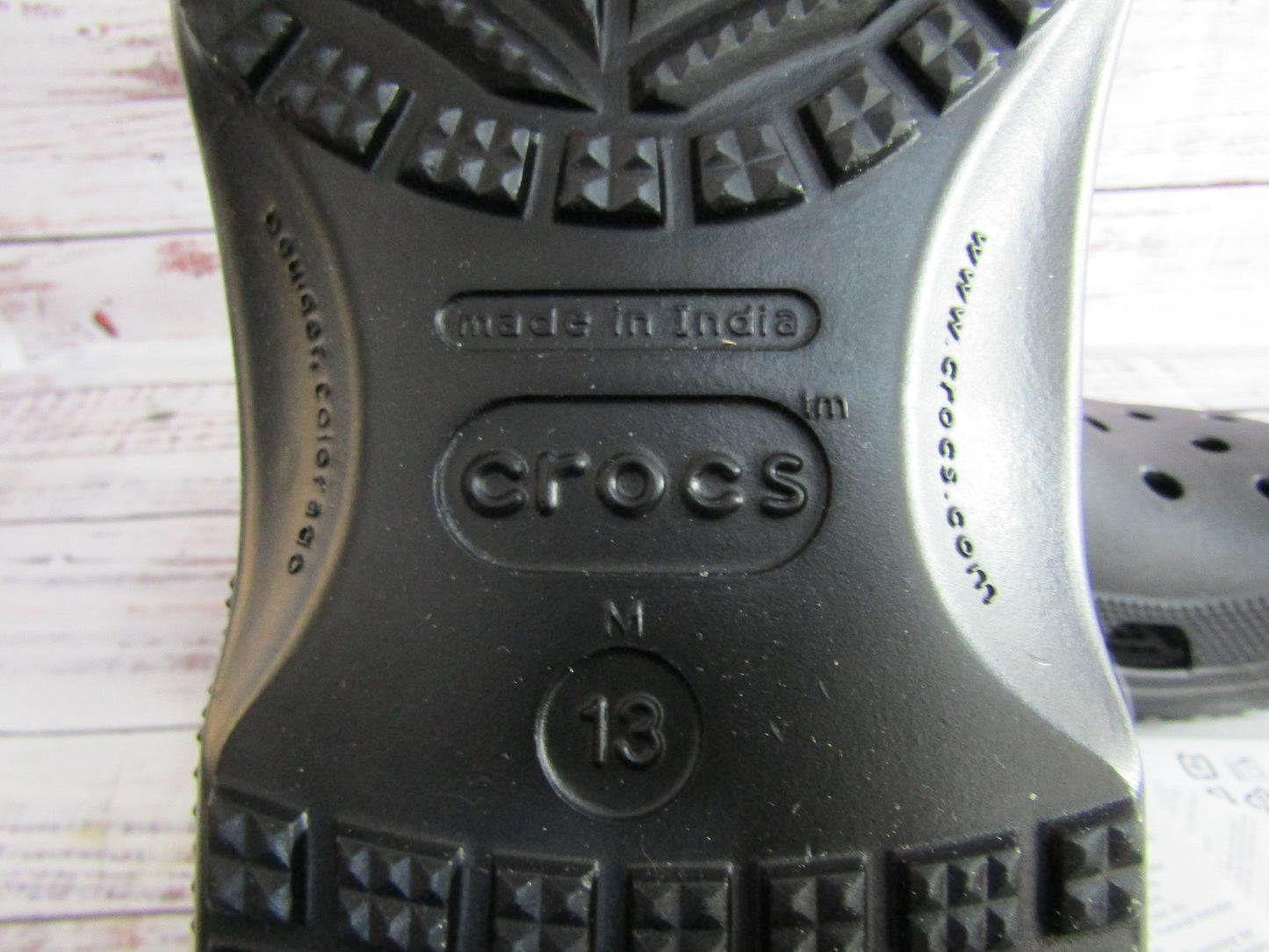 Crocs Classic Clogs Men's Black Sandals Size 13