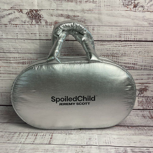 Spoiled Child Jeremy Scott Chrome Spaceship Top Handle Travel Bag Purse