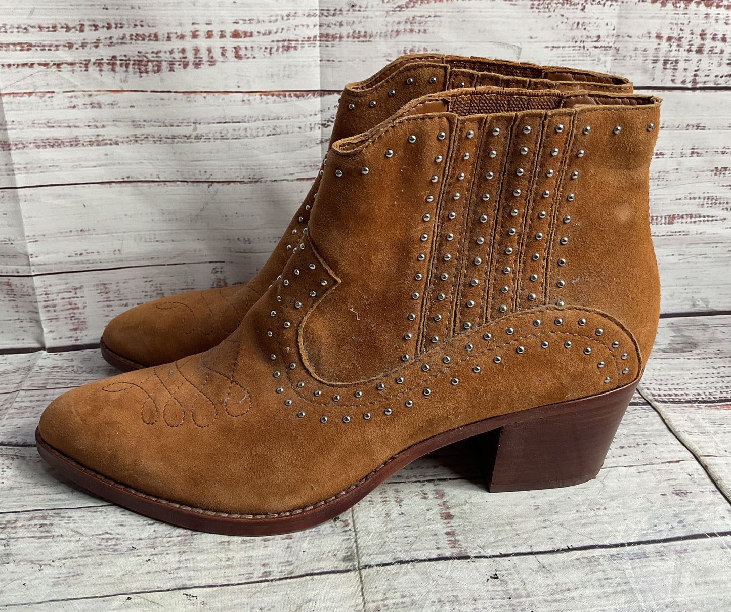 Dolce Vita Dexter Suede Booties Brown 11