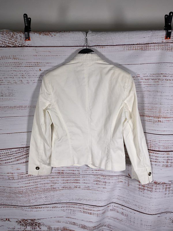 Dolce & Gabbana Women's White 3 Button Blazer Jacket Size 44