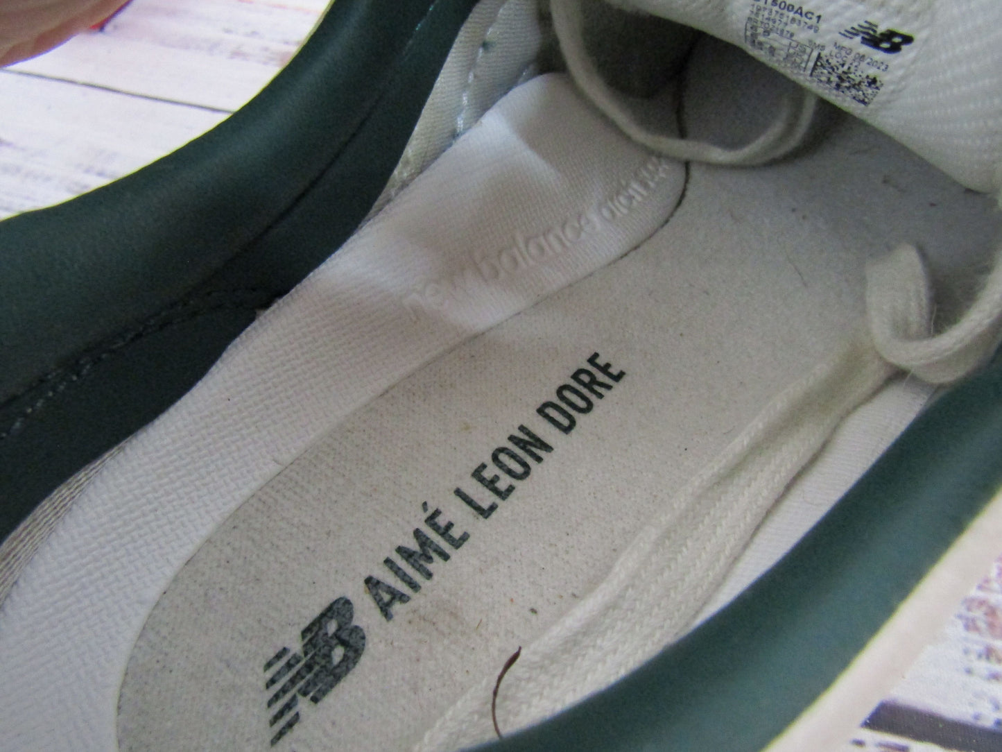New Balance Aime Leon Dore T500 Women's White Leather Low Top Sneakers CT500AC1