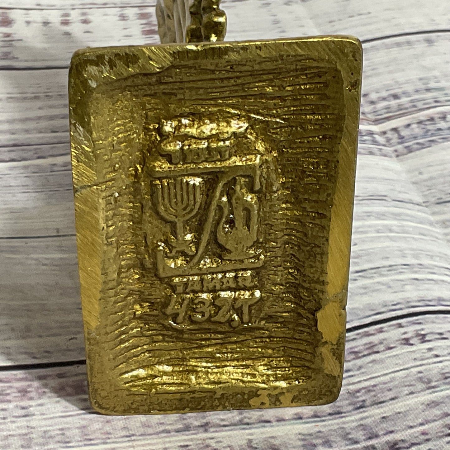 VTG. Tamar Israel Fiddler On The Roof Brass Sculpture- 6.25"