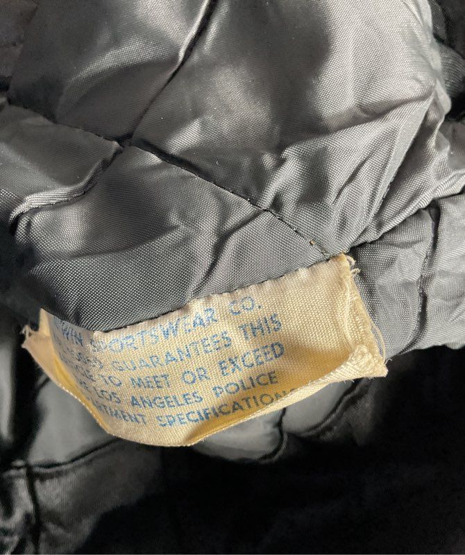 Butwin Vintage Los Angeles Police Jacket Black 44