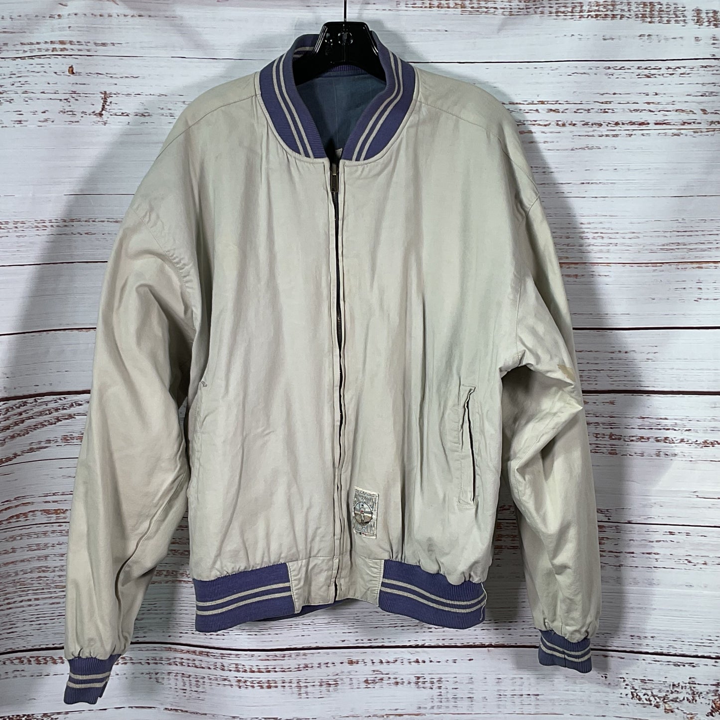 VTG. COPPERTOWN Collection Brooklyn Dodgers Reversible Bomber Jacket- SZ M