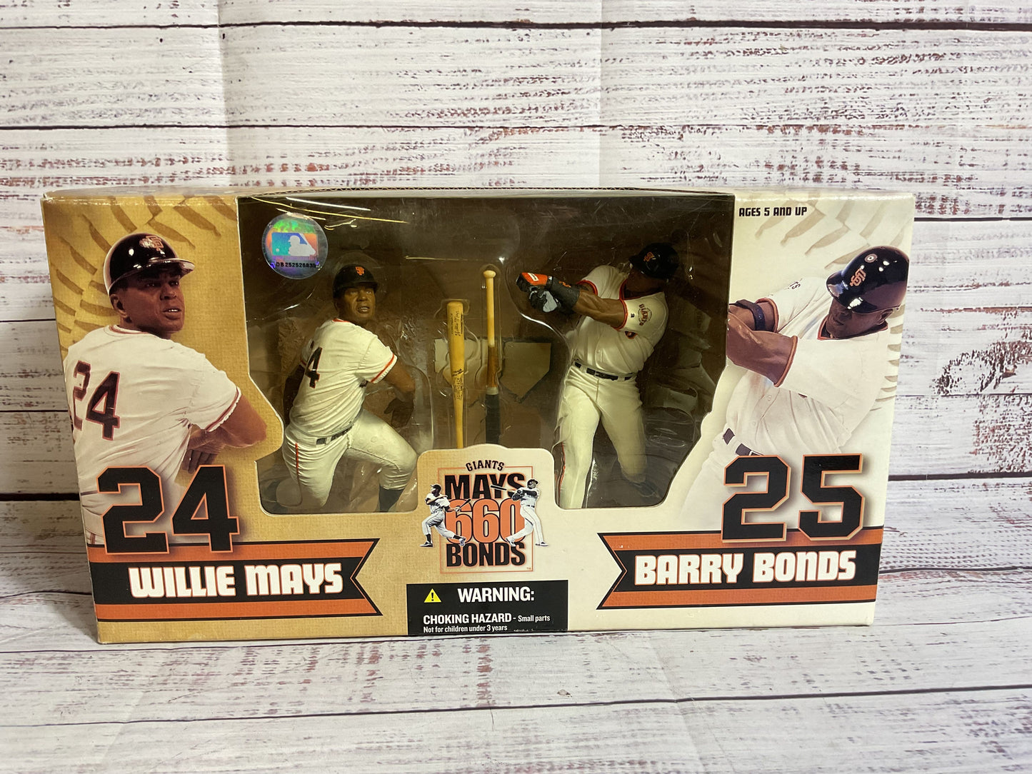 NEW McFARLANE TOYS Giants Of The Home Run Willie Mays "660" Barry Bonds 2-Pack