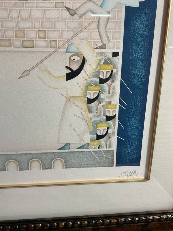 David Sharir Signed David's Youth Serigraph Print #385/400 Large Artwork
