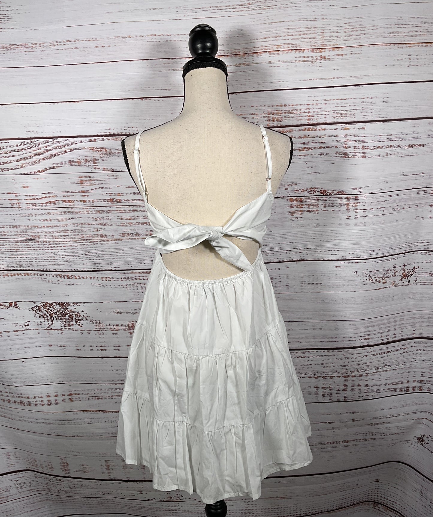 Faithfull the Brand Octavia Mini Dress White Casual Sun Dress Women's - Size 4