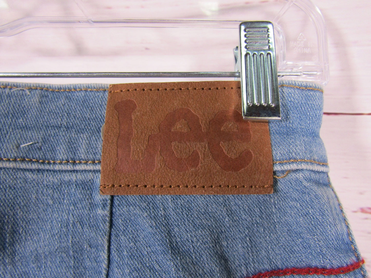 Lee Pride Women's Blue Denim Rainbow Accent High-Rise Super Flare Jeans Size 27