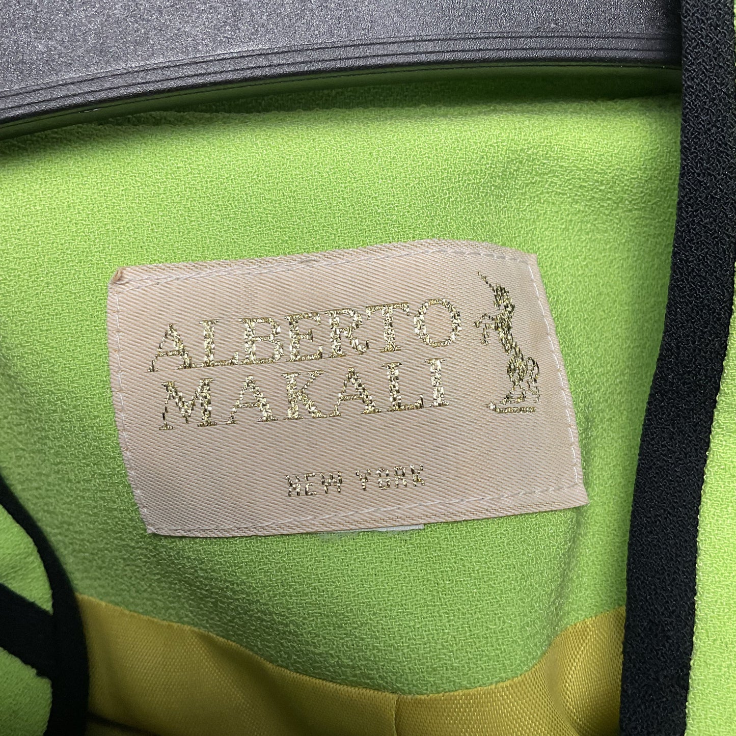 Alberto Makali Green Black Stripe Color Block Jacket - Size See Measurements