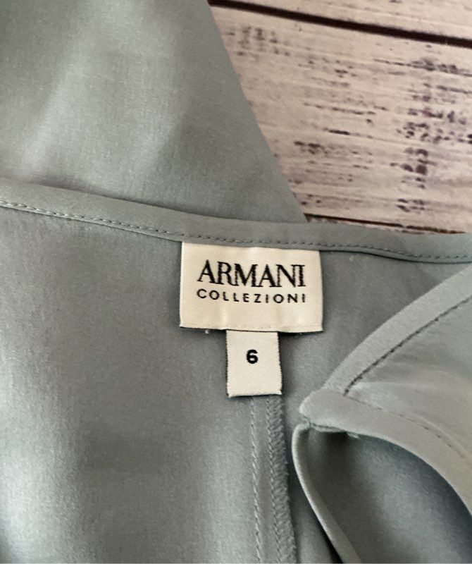Women's Armani Collezioni Light Blue Silk Camisole Size 6