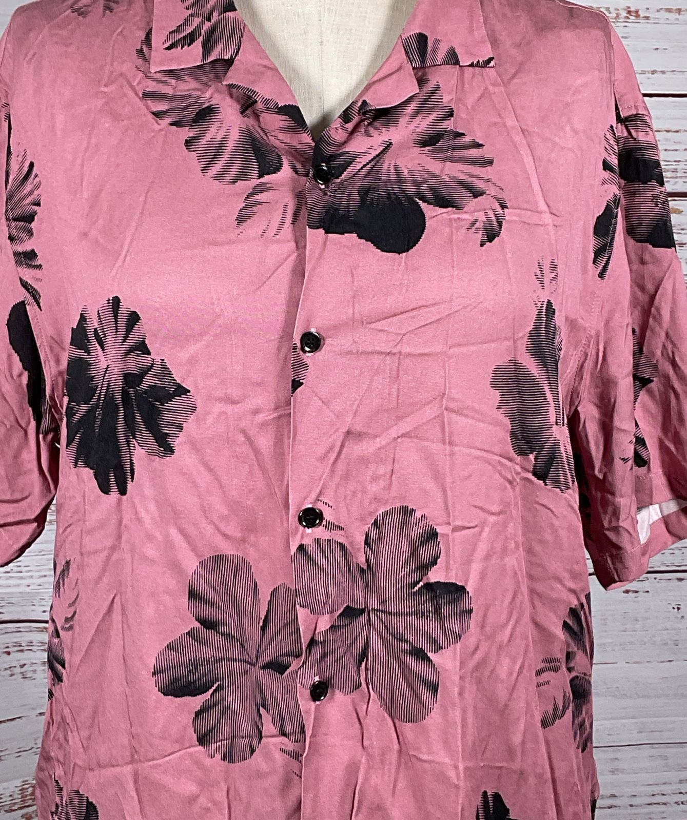 The Kooples Floral Print Shirt Pink L